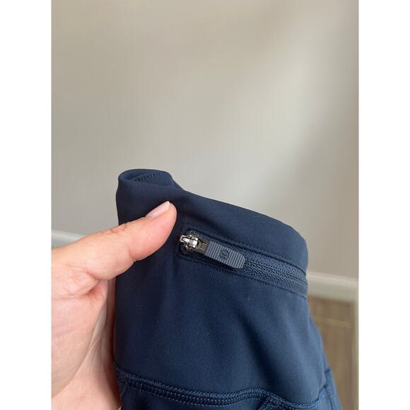 Lululemon Pace Rival Crop *Full-On Luxtreme 22"True Navy Size 4 - Picture 9 of 13